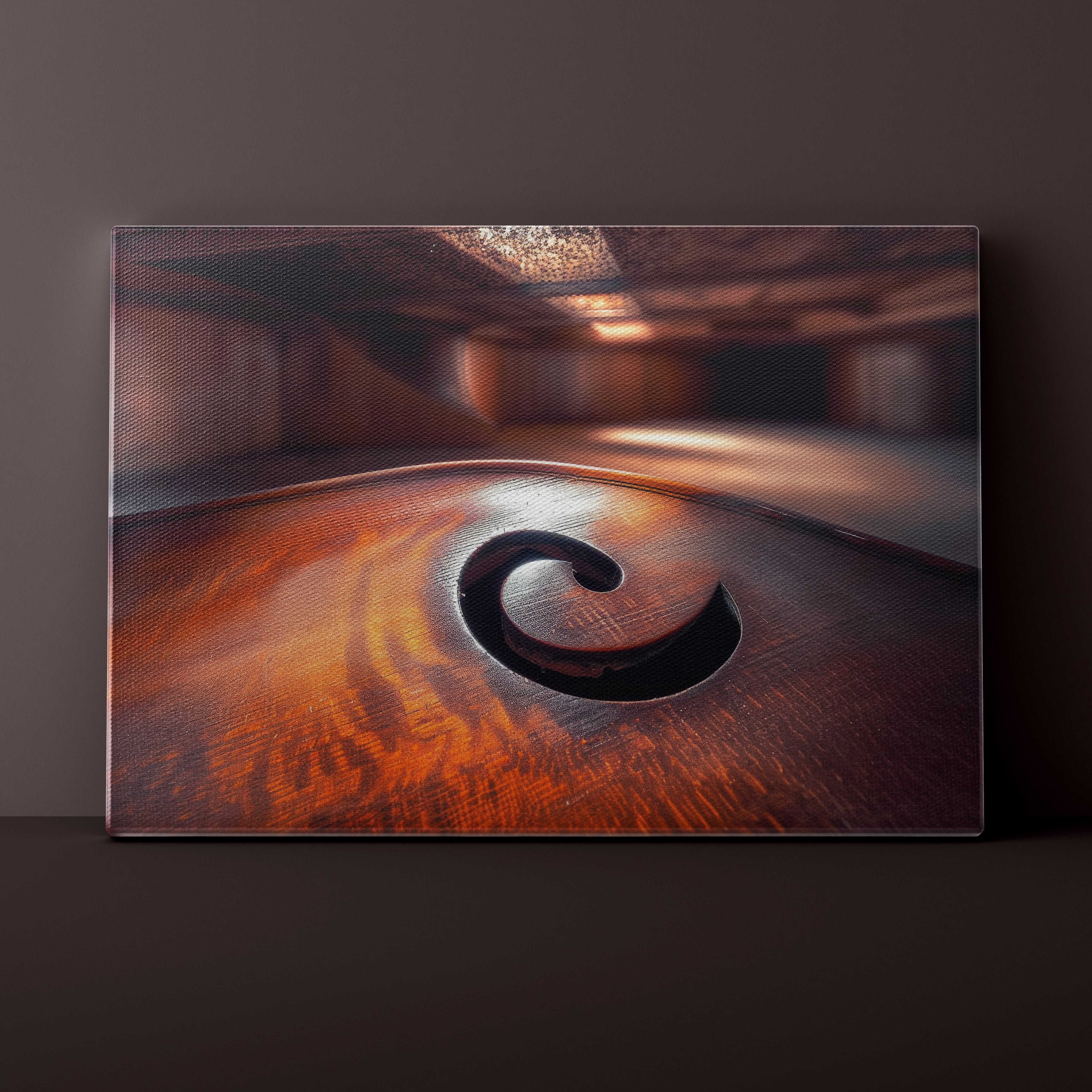 Abstract artwork with swirling patterns on a dark background