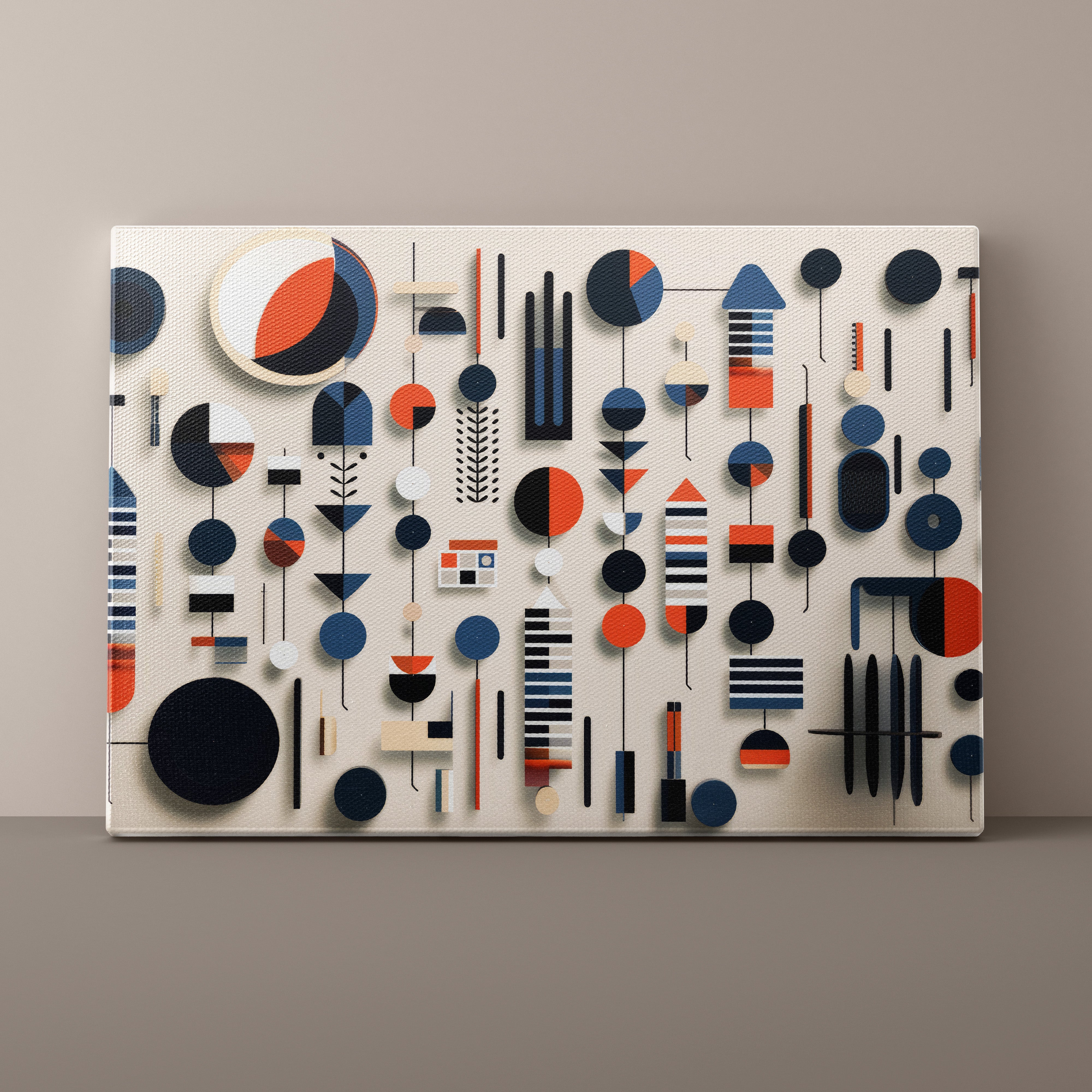 Abstract geometric pattern on a white background