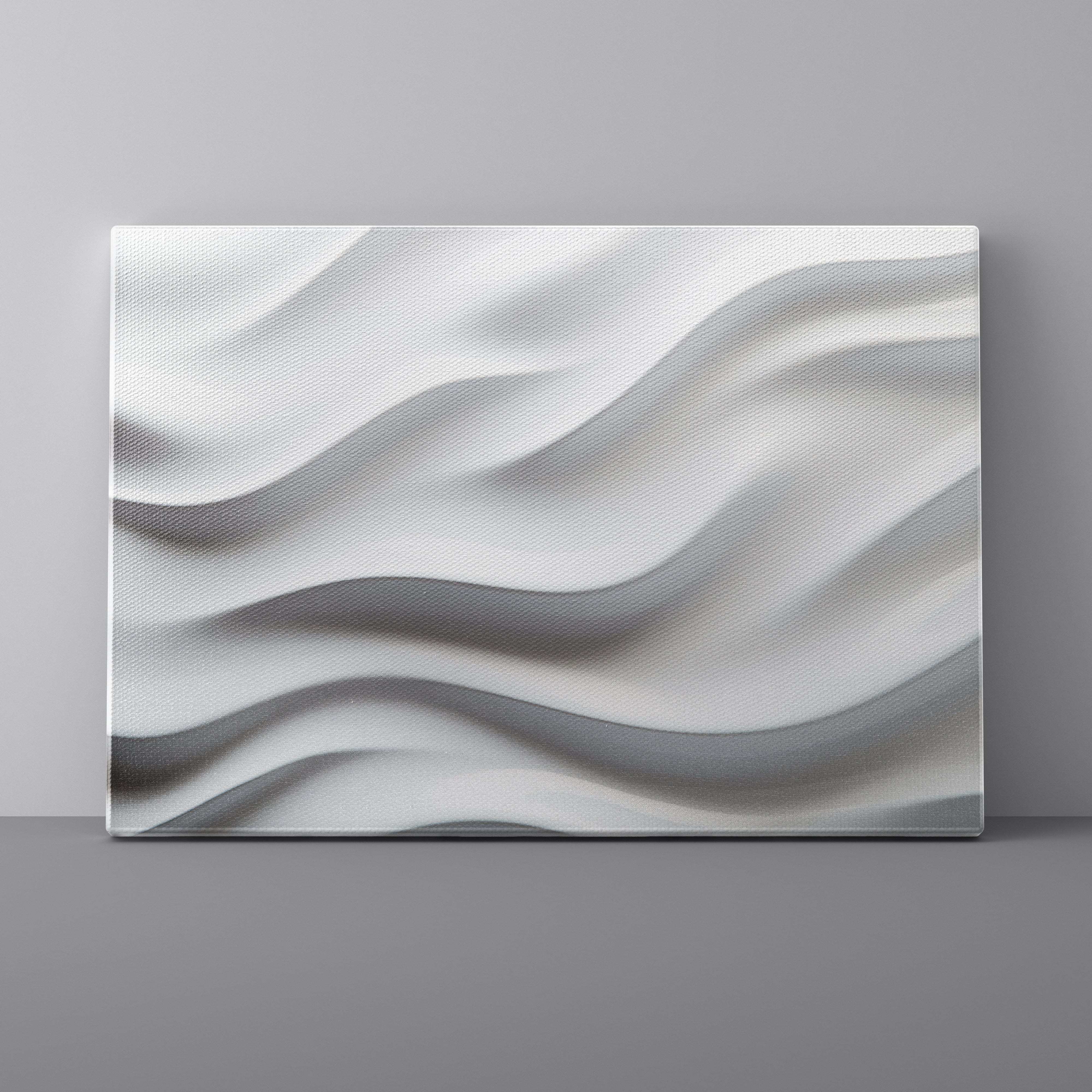 Abstract wavy design on a gray background